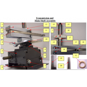 Patty-O-Matic Protege Transmission and Main Shaft Assembly